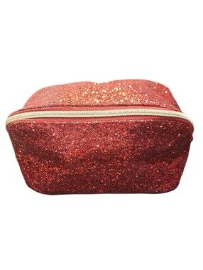 Sparkly Red Glitter Cosmetic Bag